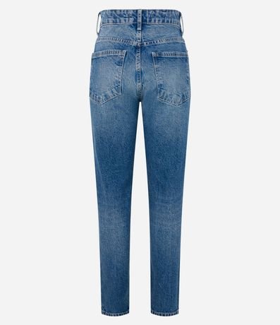 Pantalón Recto en Jeans con Cintura Alta y Bolsillos 6