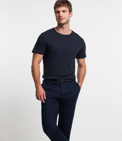 Pantalón Slim en Sarga Sastrería con Bolsillos 2