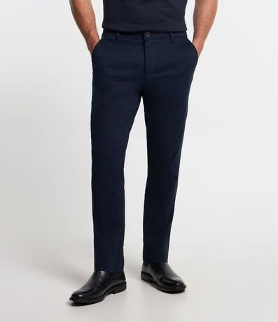 Pantalón Slim en Sarga Sastrería con Bolsillos 3