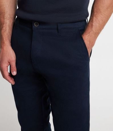 Pantalón Slim en Sarga Sastrería con Bolsillos 4