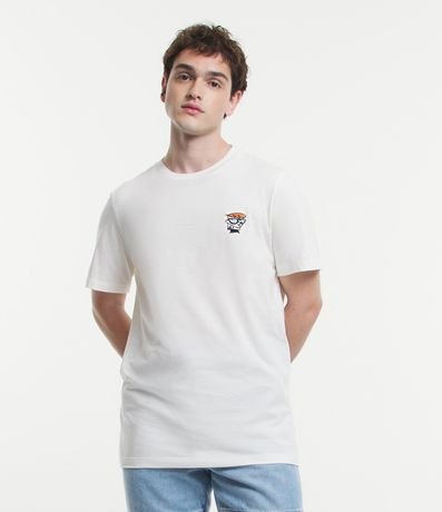 Remera Regular en Algodón con Estampa del Laboratorio Dexter 1