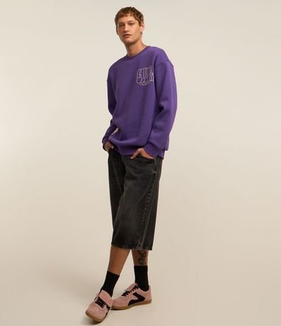 Buzo Relaxed en Algodón con Estampa Youth 2