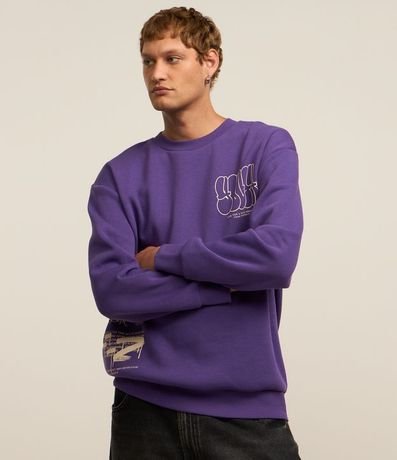 Buzo Relaxed en Algodón con Estampa Youth 3