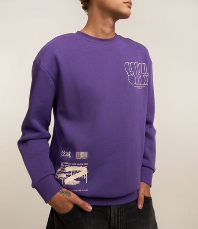 Buzo Relaxed en Algodón con Estampa Youth 4