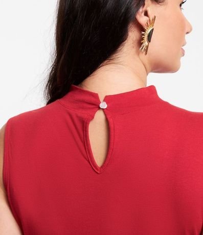 Vestido Midi en Media Malla con Volados en el Bajo Curve & Plus Size 5