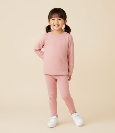 Blusa Infantil con Bordado de Corazón en el Pecho - Talle 1 a 5 años