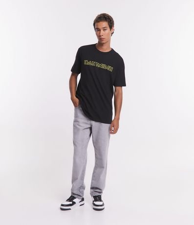 Remera Comfort en Media Malla Estampado Iron Maiden 2