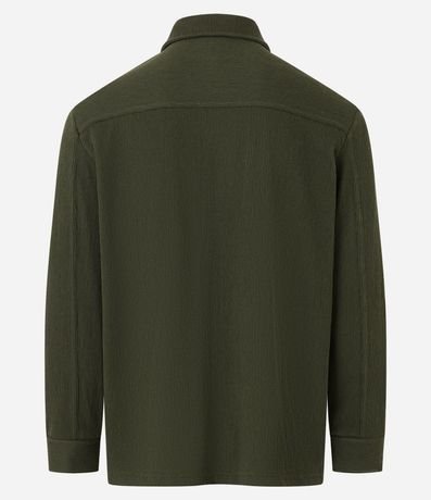 Buzo en Media malla Acanalada con Botones en el Cuello 8