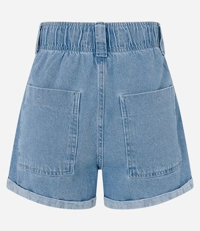 Short Baggy en Jeans Efecto Marmol y Bolsillos con Solapa 2