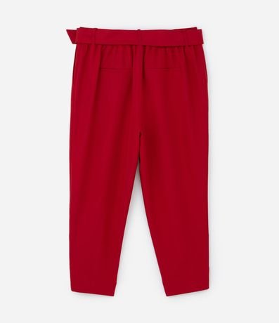 Pantalón Carrot en Crepé con Cinturón Curve & Plus Size 6