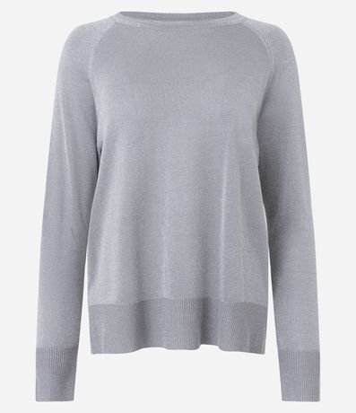 Suéter en Punto con Puños y Bajo Acanelados 6