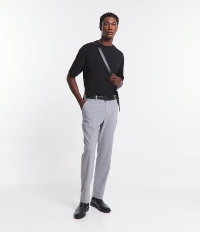 Pantalón Sastrería con Estampa de Cuadros