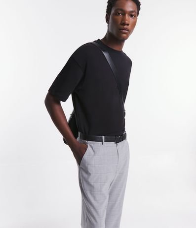 Pantalón Sastrería con Estampa de Cuadros 2