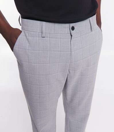Pantalón Sastrería con Estampa de Cuadros 4