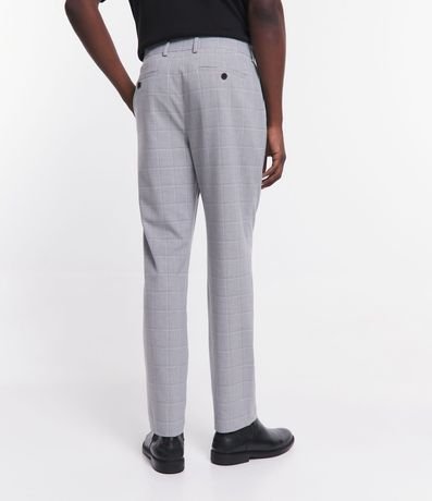 Pantalón Sastrería con Estampa de Cuadros 5