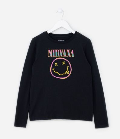 Remera Infantil con Estampa Nirvana - Talle 5 a 14 años