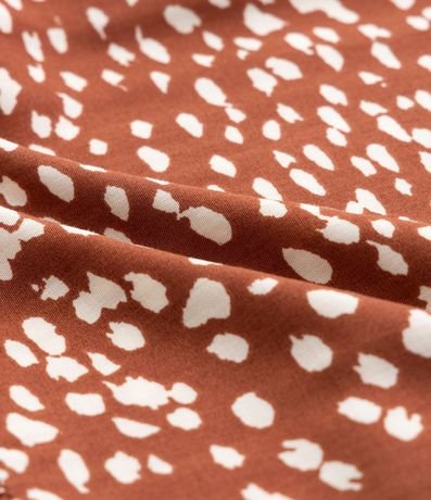 Vestido Amplio Manga Larga con Estampa de Lunares Irregulares Curve & Plus Size 8