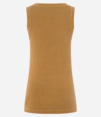 Blusa Musculosa en Rib con Escote U 7