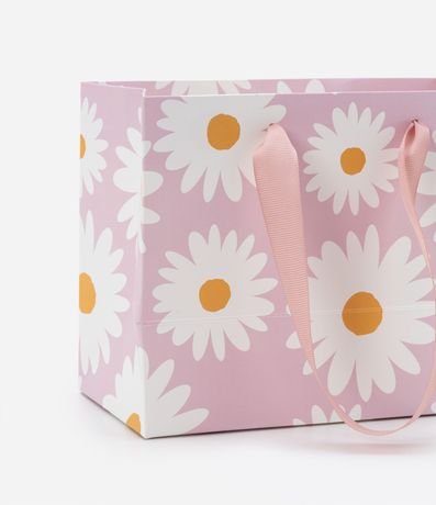 Embalaje de Regalo Estampado Margaritas Incluye Sobre 2