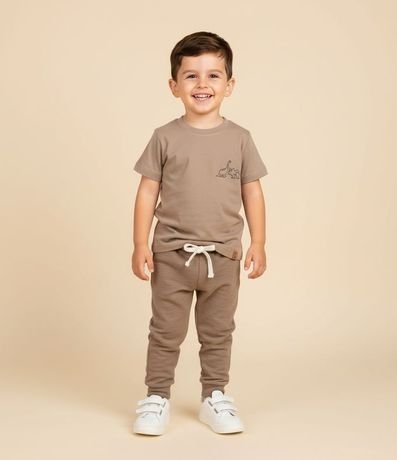 Pantalón Algodón Infantil con Recortes Laterales - Talle 1 a 5 años