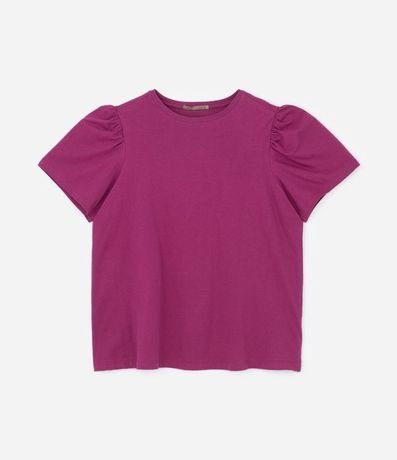 Blusa en Algodón con Manga Abullonada Curve & Plus Size 5