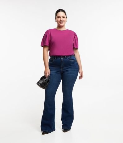 Blusa en Algodón con Manga Abullonada Curve & Plus Size 2