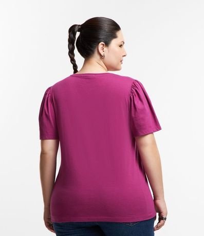 Blusa en Algodón con Manga Abullonada Curve & Plus Size 3
