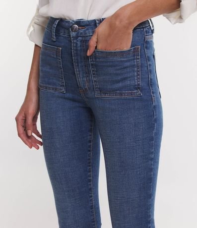 Pantalón Bootcut en Jeans con Bolsillos Diferenciados 4