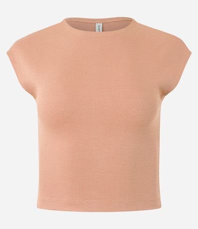Blusa Sin Manga en Rib con Textura de Rayas 4