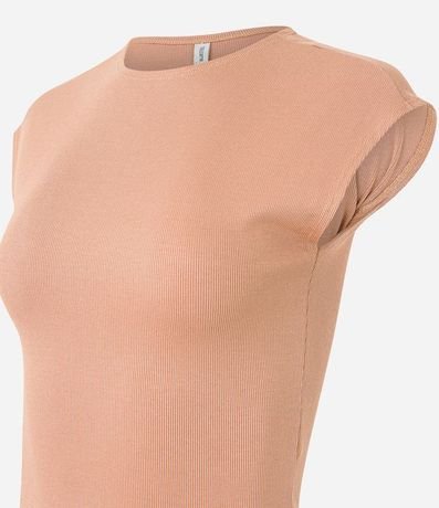 Blusa Sin Manga en Rib con Textura de Rayas 5
