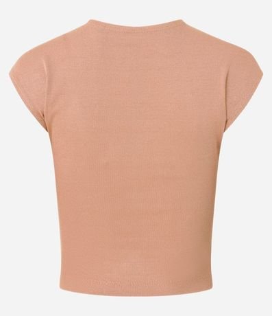 Blusa Sin Manga en Rib con Textura de Rayas 6