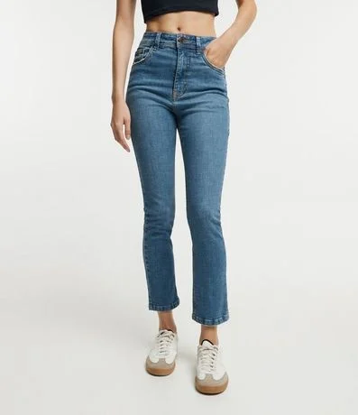 Pantalón Cigarrete en Jeans con Cintura Mediana 2