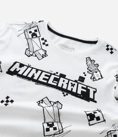 Remera Manga Larga Infantil con Superposición y Estampa Minecraft - Talle 6 a 14 años 7