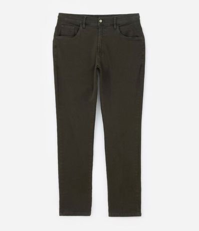 Pantalón Slim en Sarga con Cintura Elástica y Cordón Interior 6