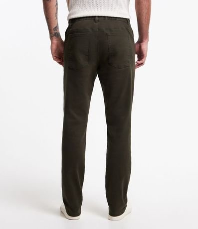 Pantalón Slim en Sarga con Cintura Elástica y Cordón Interior 5