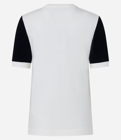Blusa en Viscosa con Recortes Assimétricos y Bloques de Color 6