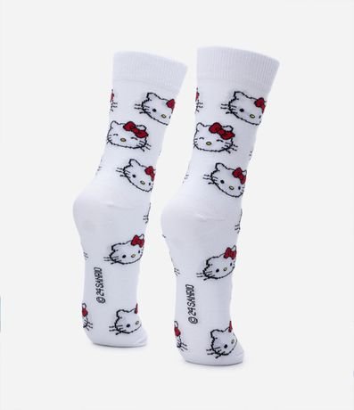 Media Caña Larga en Algodón con Estampa Hello Kitty 3