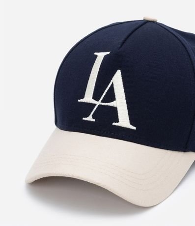 Gorra Visera Curva en Sarga con Bordado LA 5