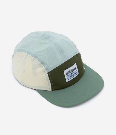 Gorra 5 Panel en Microfibra con Recortes y Bordado Delantero 3