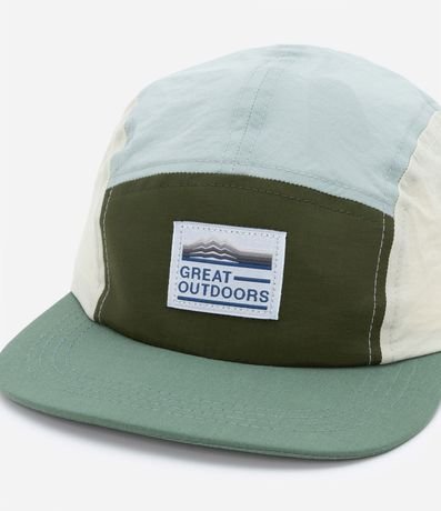 Gorra 5 Panel en Microfibra con Recortes y Bordado Delantero 7