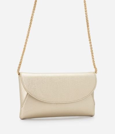 Billetera Grande en PU con Solapa y Correa Cruzada