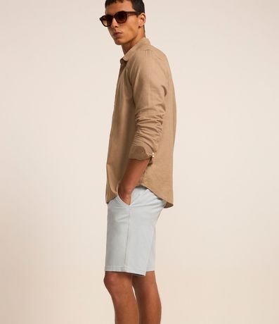 Bermuda Slim en Sarga con Elastano 7