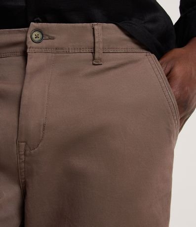 Bermuda Slim en Sarga con Elastano 6