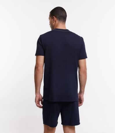 Pijama Corto con Detalle Contrastante 2