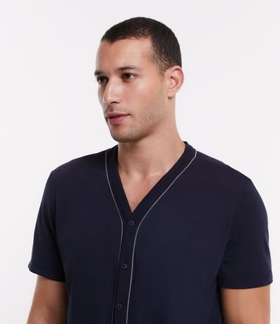 Pijama Corto con Detalle Contrastante 3