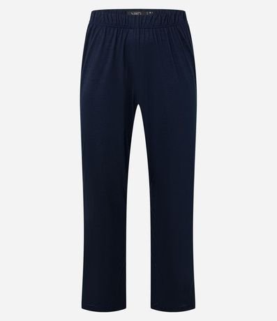 Pijama Largo en Media Malla con Contraste en la Vista 7