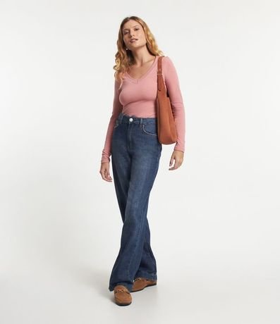 Blusa Básica en Algodón con Escote V 2