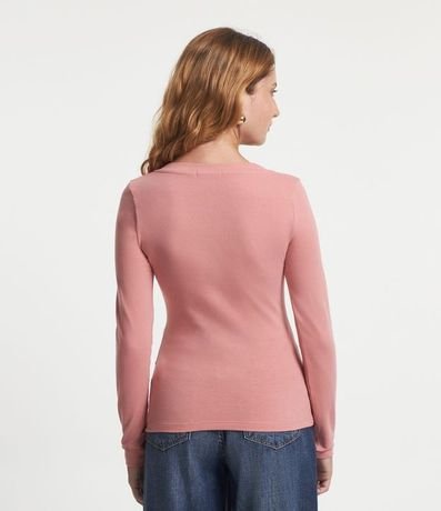 Blusa Básica en Algodón con Escote V 4