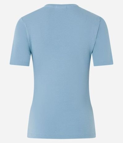 Blusa Básica en Algodón con Manga Corta 6