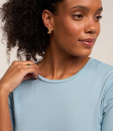 Blusa Básica en Algodón con Manga Corta 3